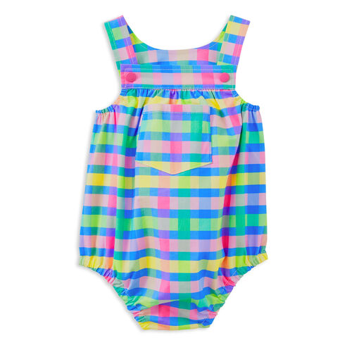 Milky Picnic Check Playsuit